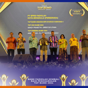 Dua Tahun Berturut-turut Bank Fadhilah Raih TOP BUMD Awards