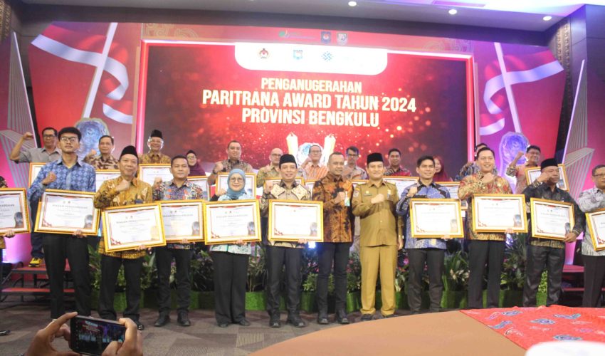 Bank Fadhilah Kota Bengkulu Raih Peringkat Kedua Paritrana Award 2024 Tingkat Provinsi Bengkulu